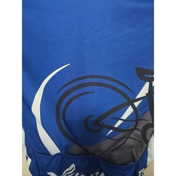 Maks Men's Cycling Jersey Medium Blue MTB Road Bike Short Sleeve Performance - Picture 16 of 16